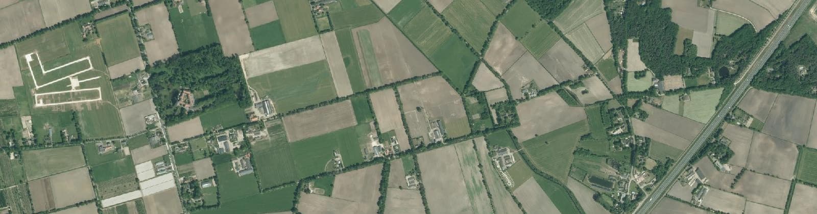 Luchtfoto van Buitengebied Veerse Heide en Koevering