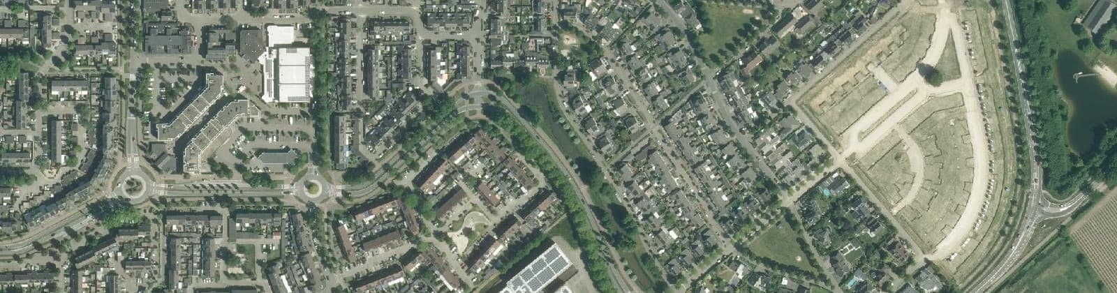 Luchtfoto van Bunderse Hoek Zuid