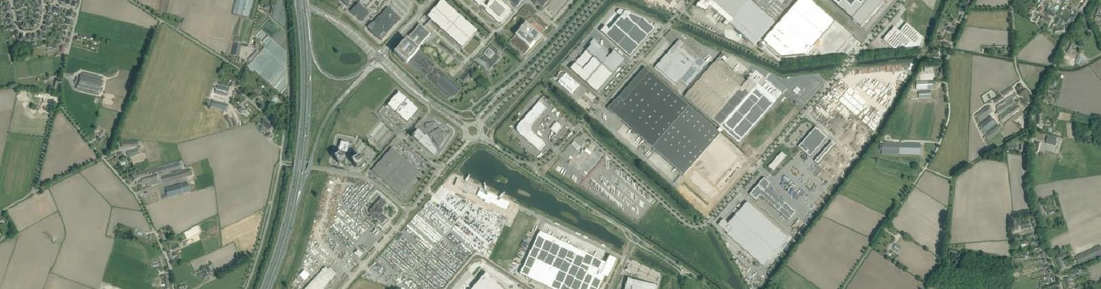 Luchtfoto van Doornhoek en Kempkens