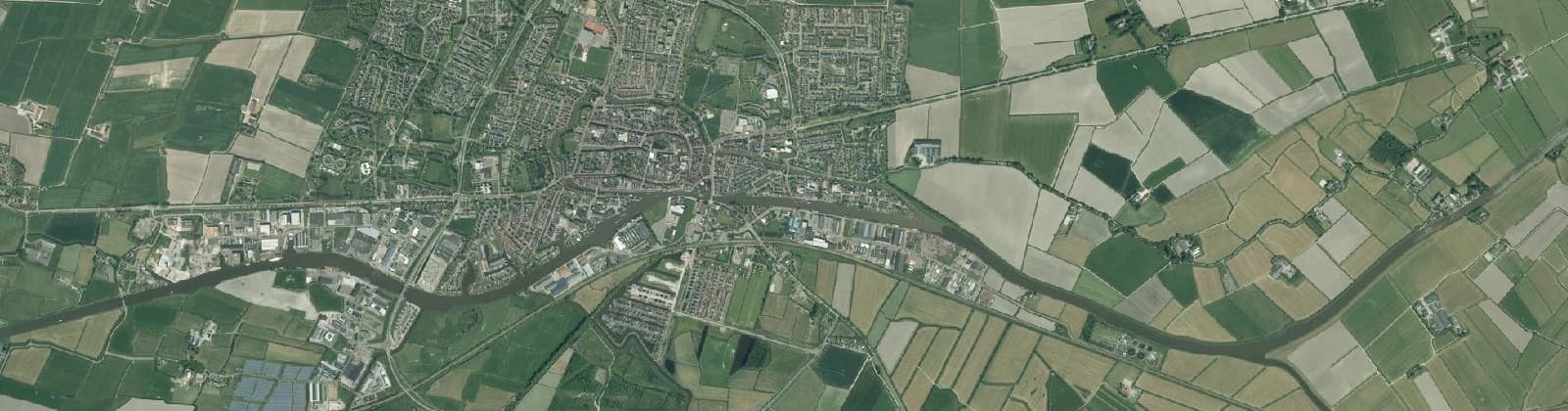 Luchtfoto van Buitengebied Franeker