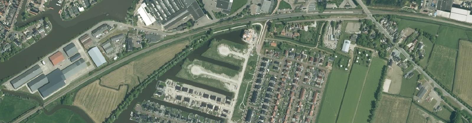Luchtfoto van Franeker Alvestudewyk