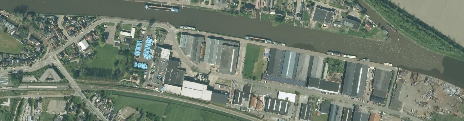 Luchtfoto van Franeker Industrieterrein Oost