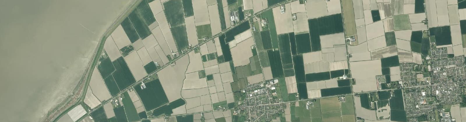 Luchtfoto van Buitengebied St.-Jacobiparochie