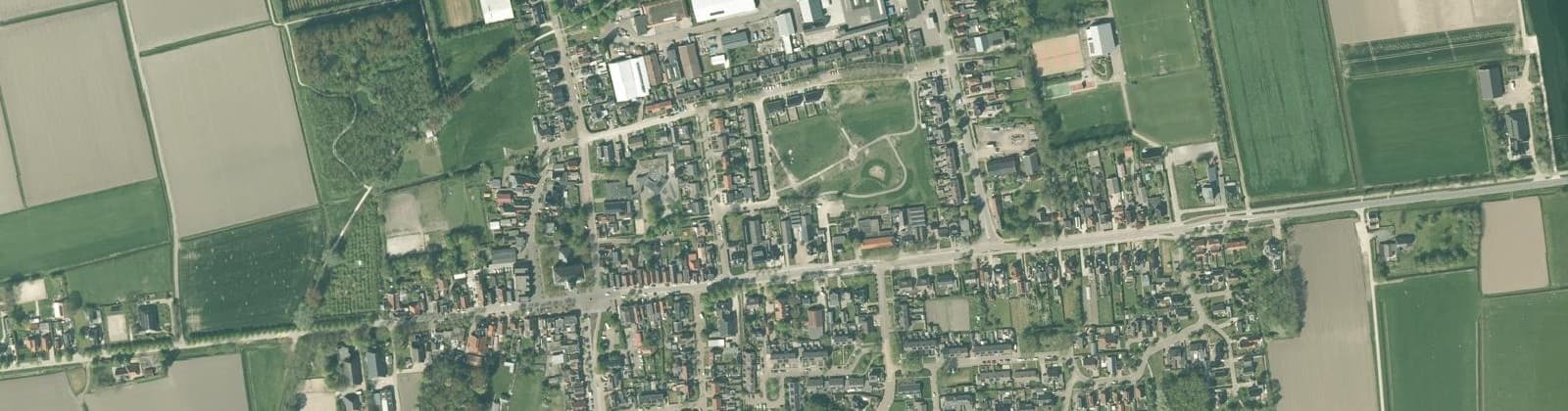 Luchtfoto van St.-Jacobiparochie Noord
