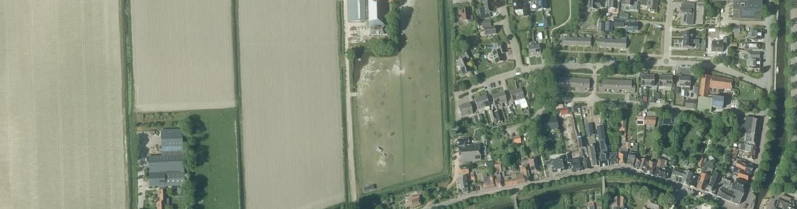 Luchtfoto van Oudebildtzijl