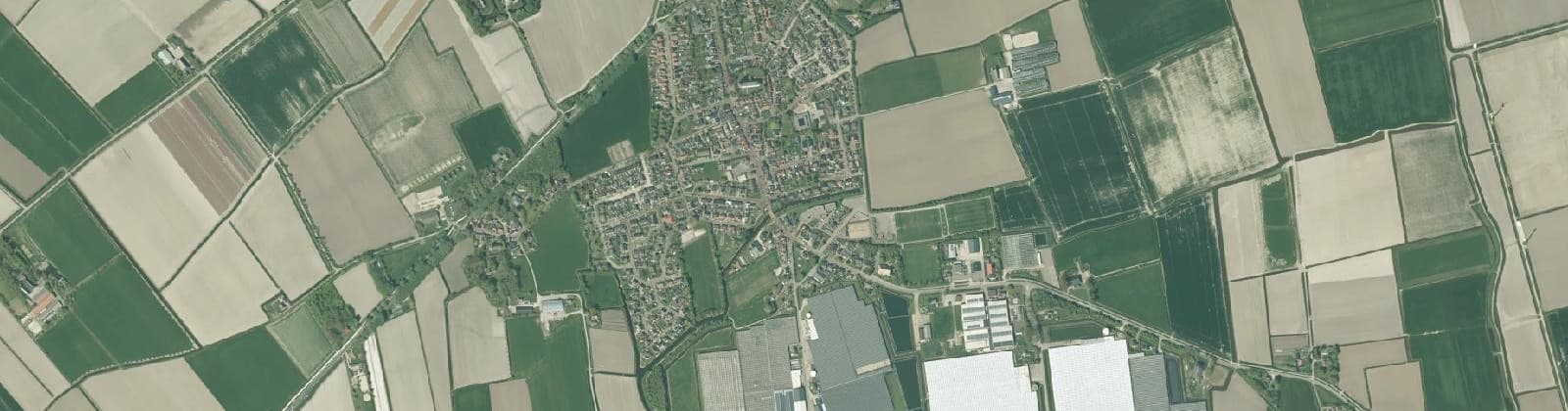 Luchtfoto van Sexbierum