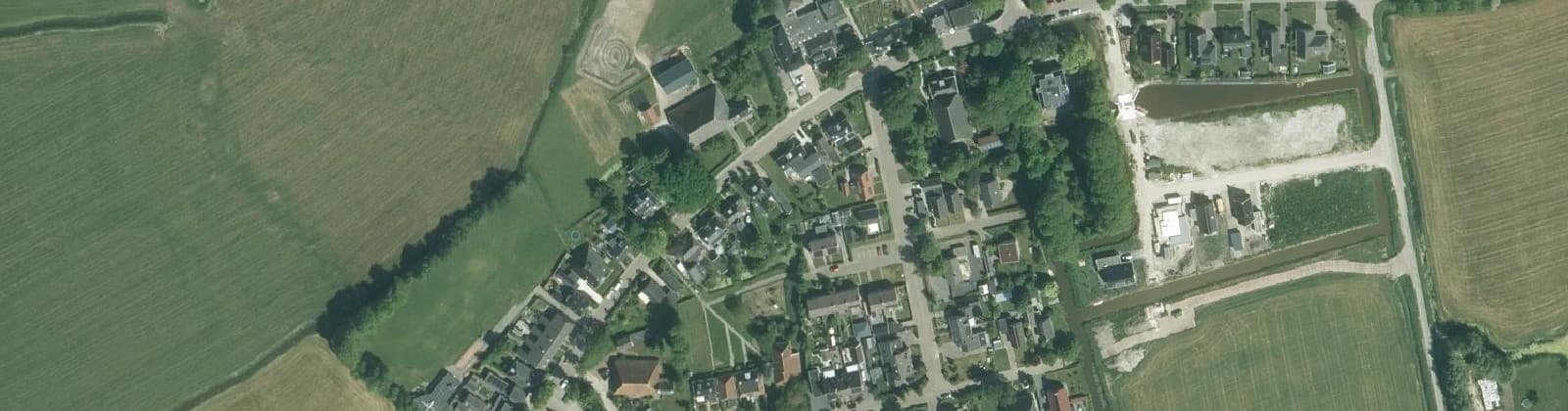 Luchtfoto van Spannum