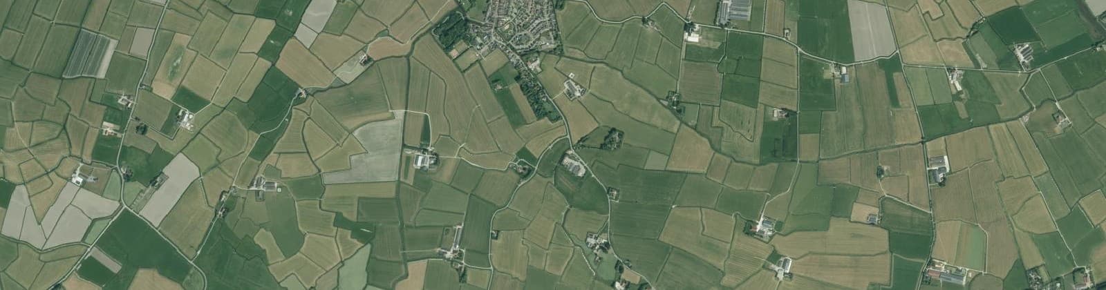 Luchtfoto van Buitengebied Tzum