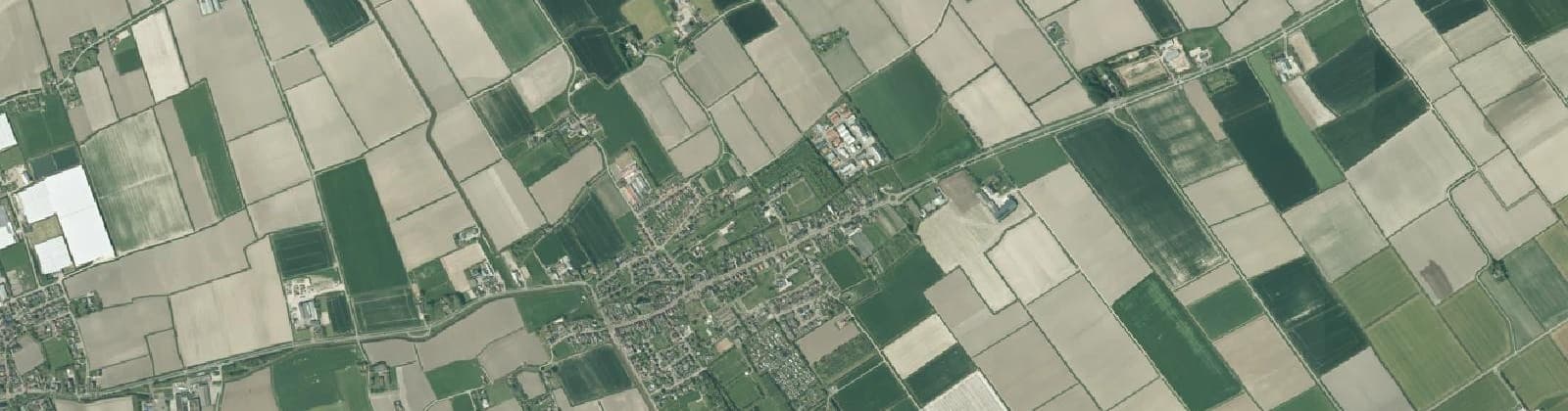 Luchtfoto van Buitengebied Tzummarum