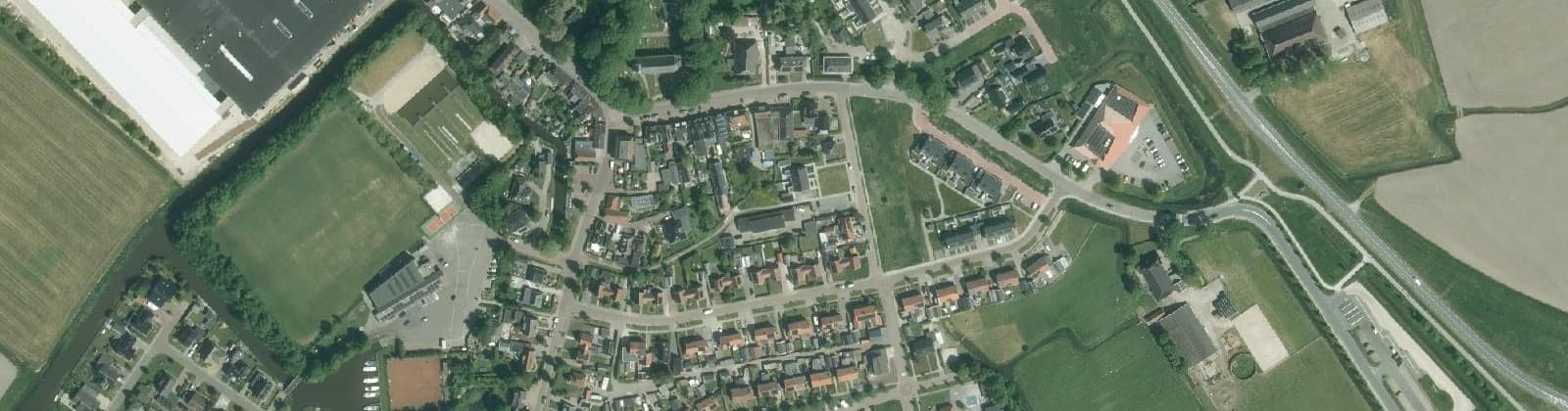 Luchtfoto van Winsum