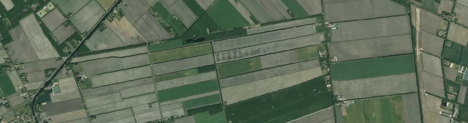Luchtfoto van Verspreide huizen Veelerveen