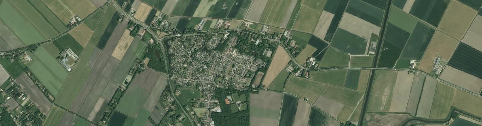 Luchtfoto van Blijham