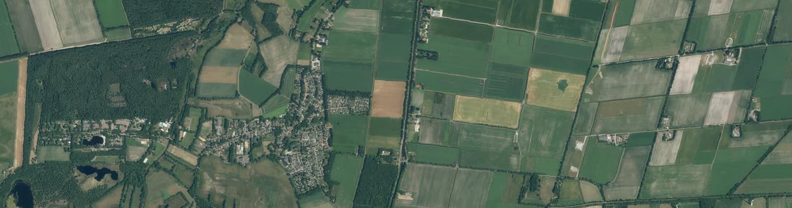 Luchtfoto van Verspr.h. ten oosten van Ruiten A-kanaal