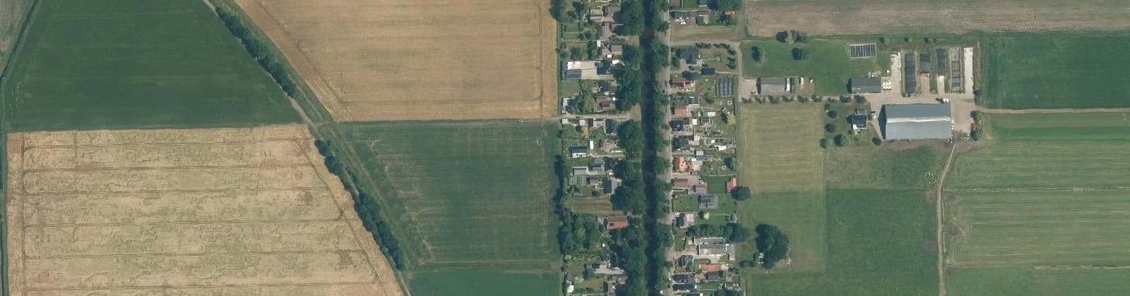 Luchtfoto van Ter Apelkanaal