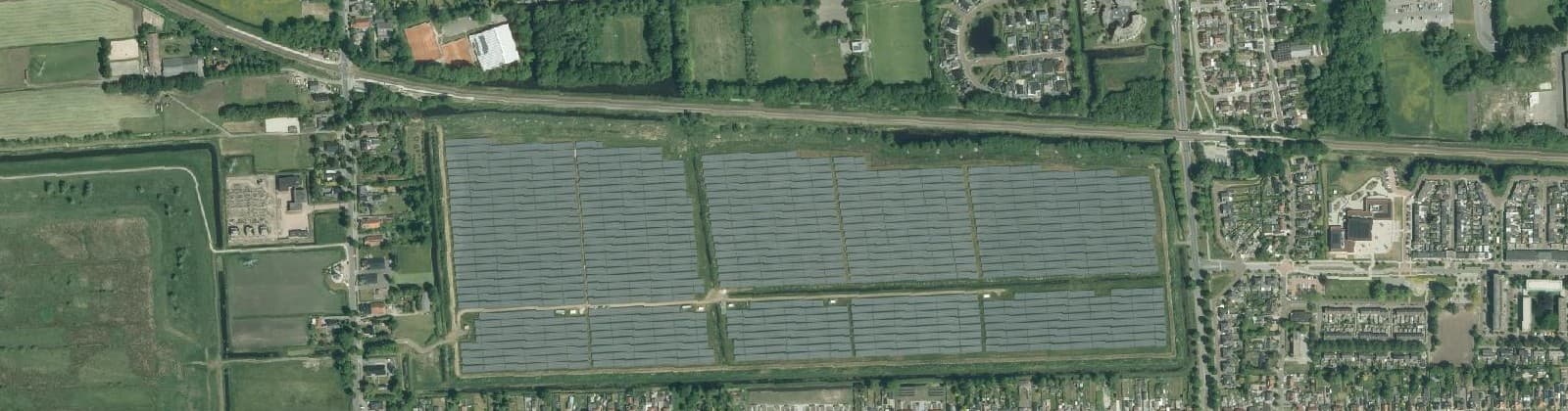 Luchtfoto van Kropswolderpolder