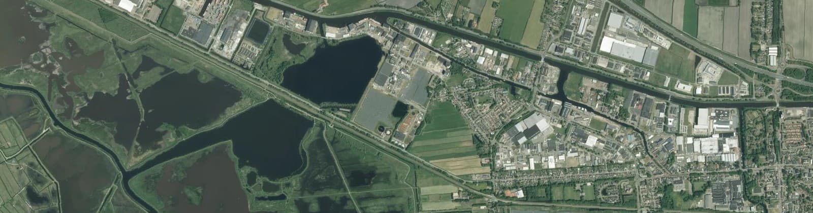 Luchtfoto van Foxhol Industriegebied
