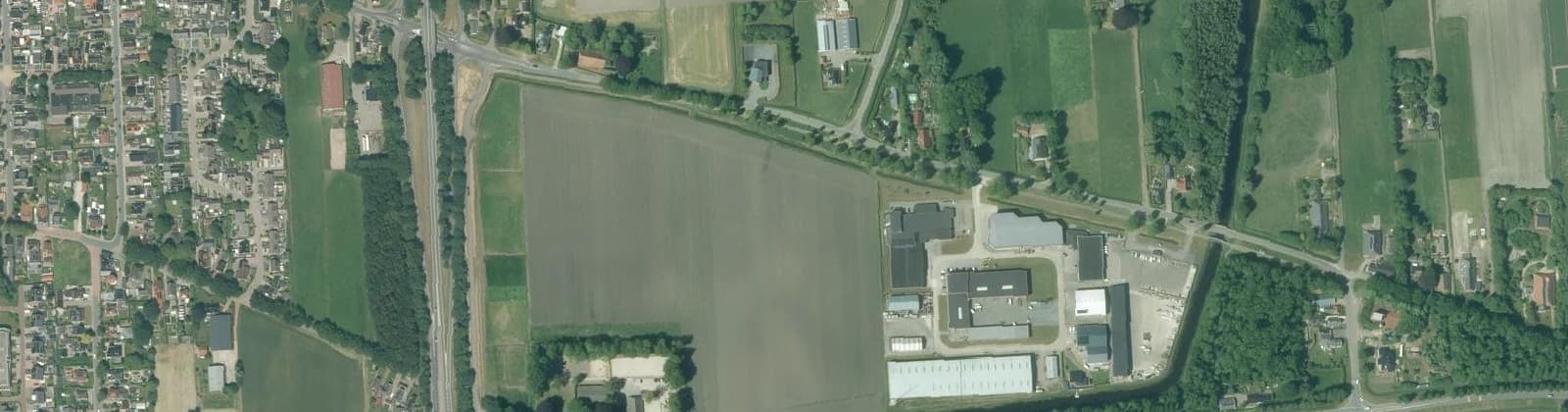 Luchtfoto van Siddeburen Bedrijventerrein