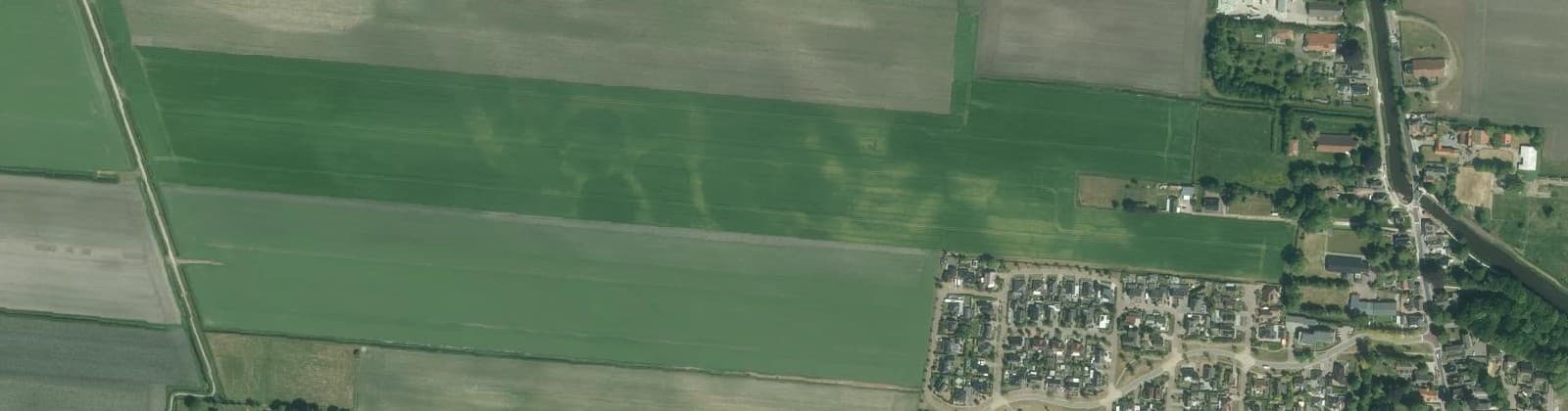 Luchtfoto van Muntendam-west