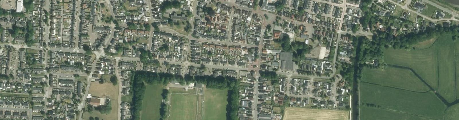 Luchtfoto van Muntendam-oost