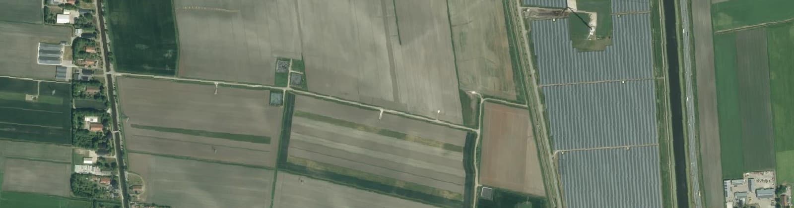 Luchtfoto van Muntendam Buitengebied oost