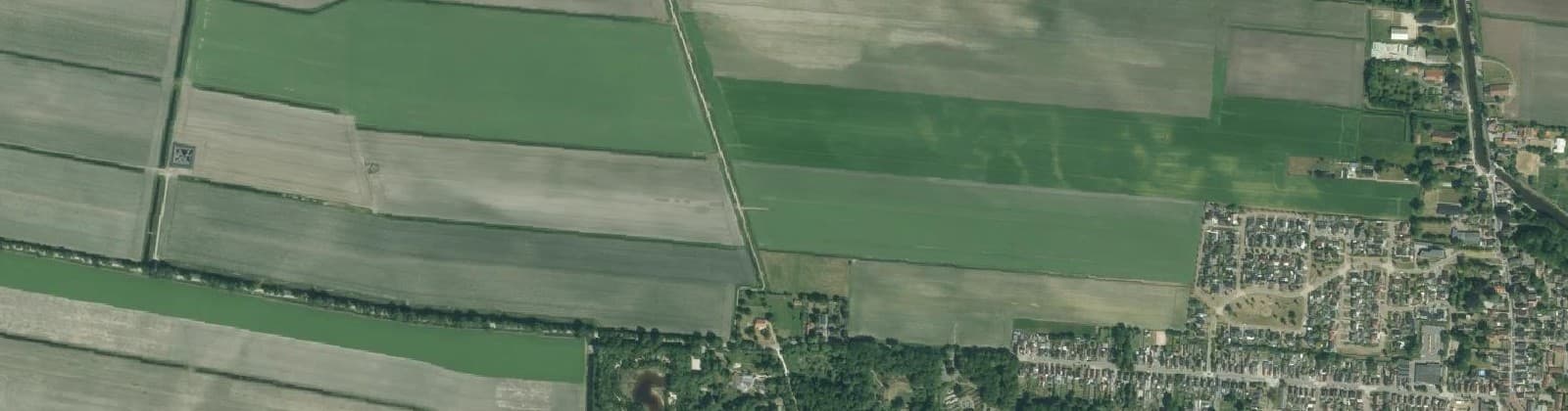 Luchtfoto van Muntendam Buitengebied west