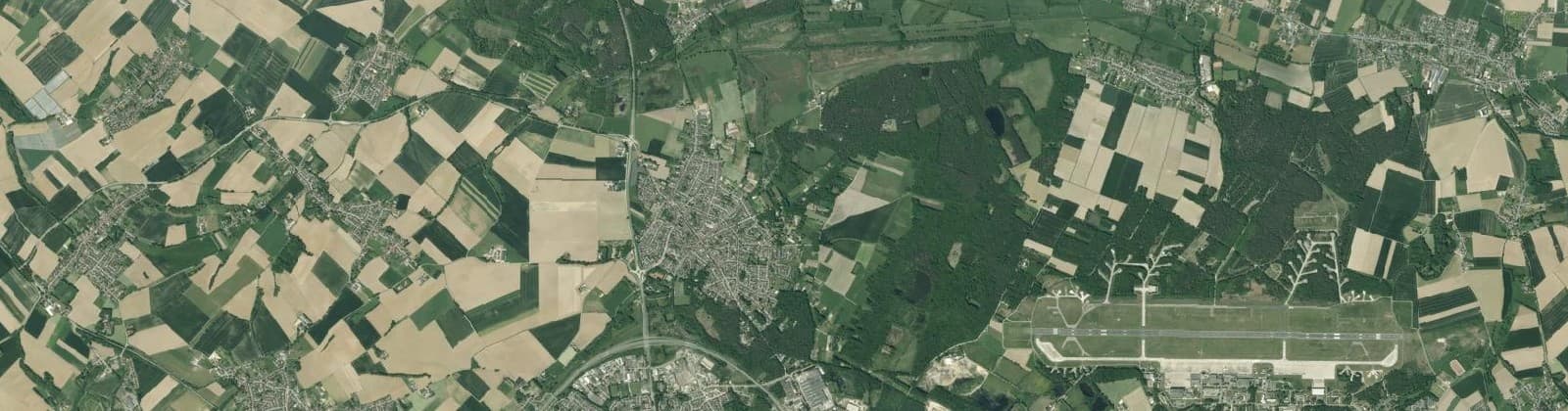 Luchtfoto van Verspreide huizen
