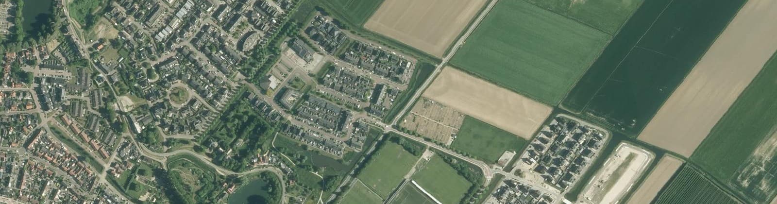 Luchtfoto van Werkense polder