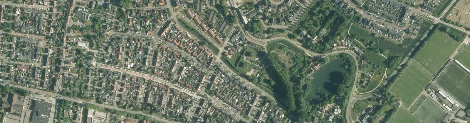 Luchtfoto van Vervoornepolder noord