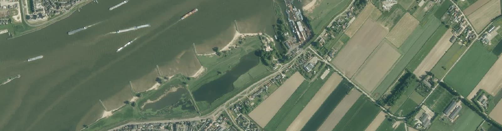 Luchtfoto van Buitengebied Werkendam noord