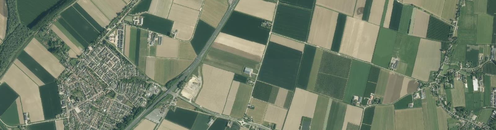 Luchtfoto van Buitengebied Hank oost