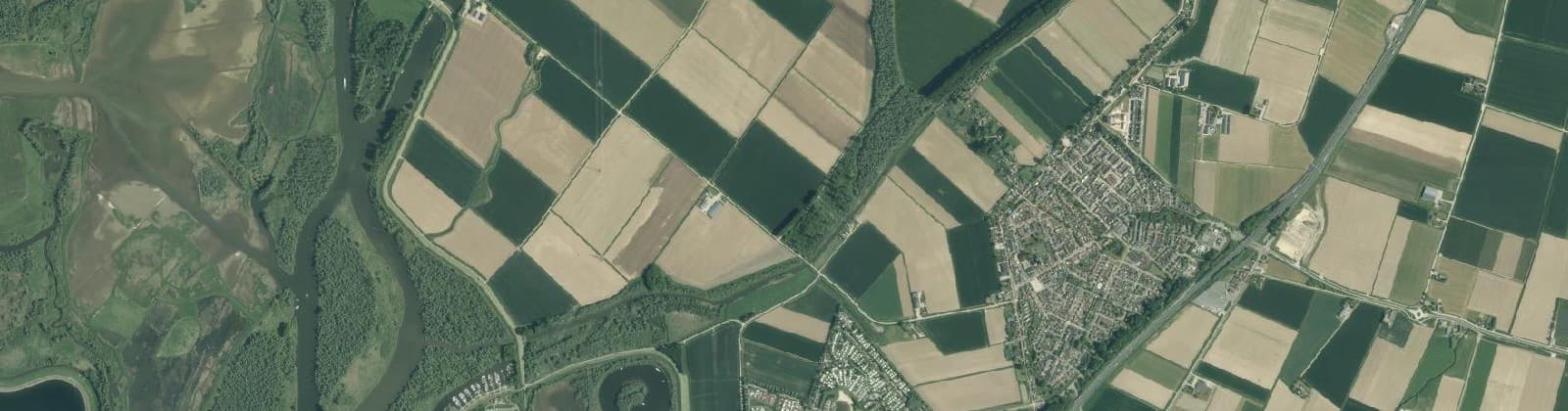 Luchtfoto van Buitengebied Hank west