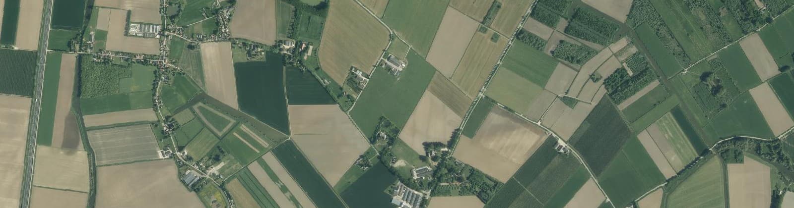 Luchtfoto van Buitengebied Almkerk noord