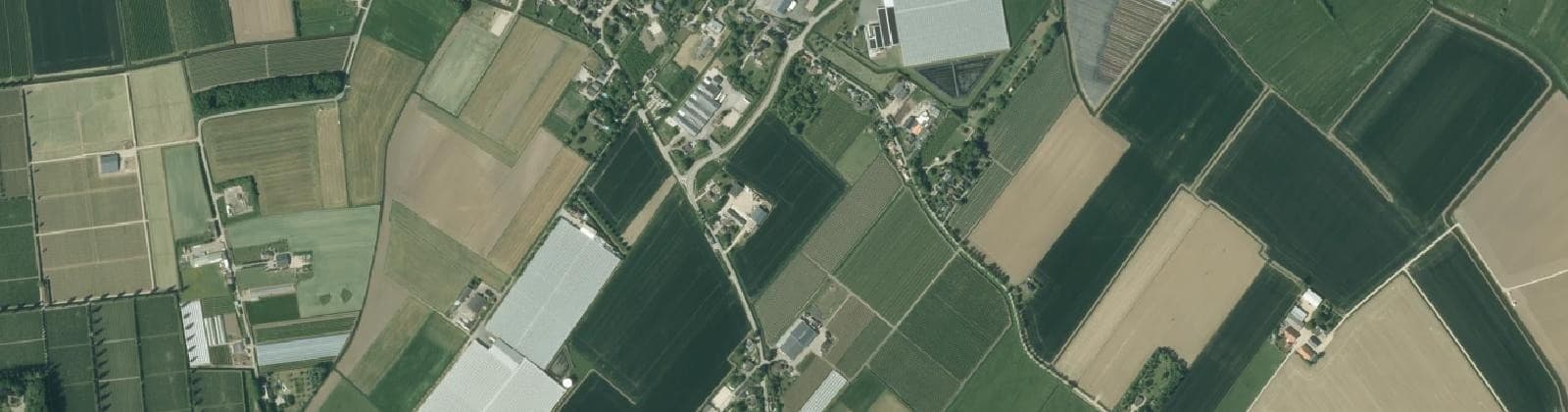 Luchtfoto van Verspreide huizen Est