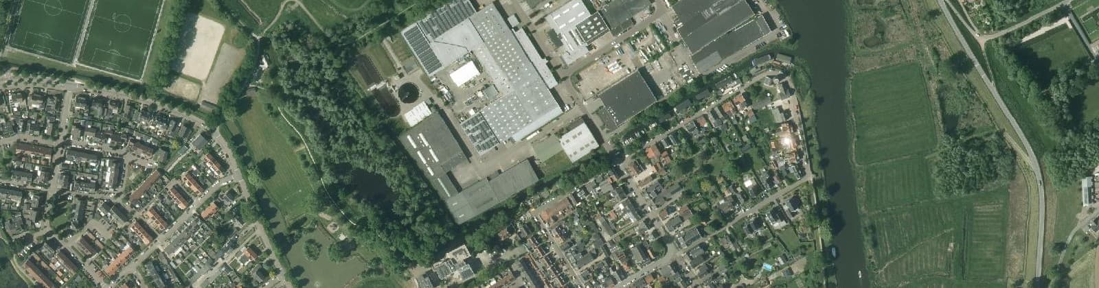 Luchtfoto van Noord uitbreiding Asperen industrieterr.