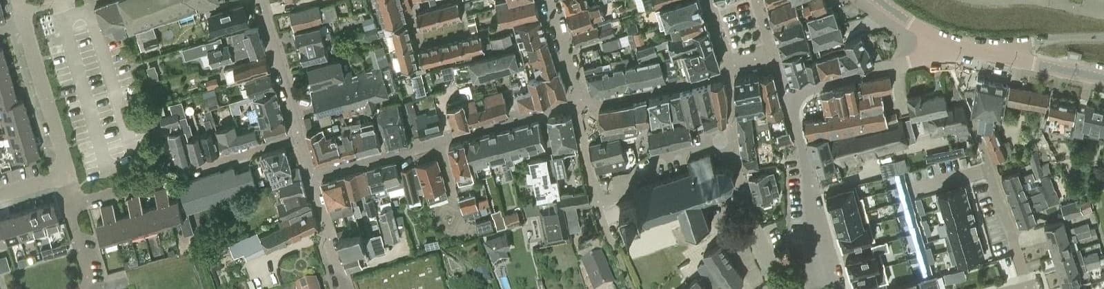 Luchtfoto van Ameide oude kern