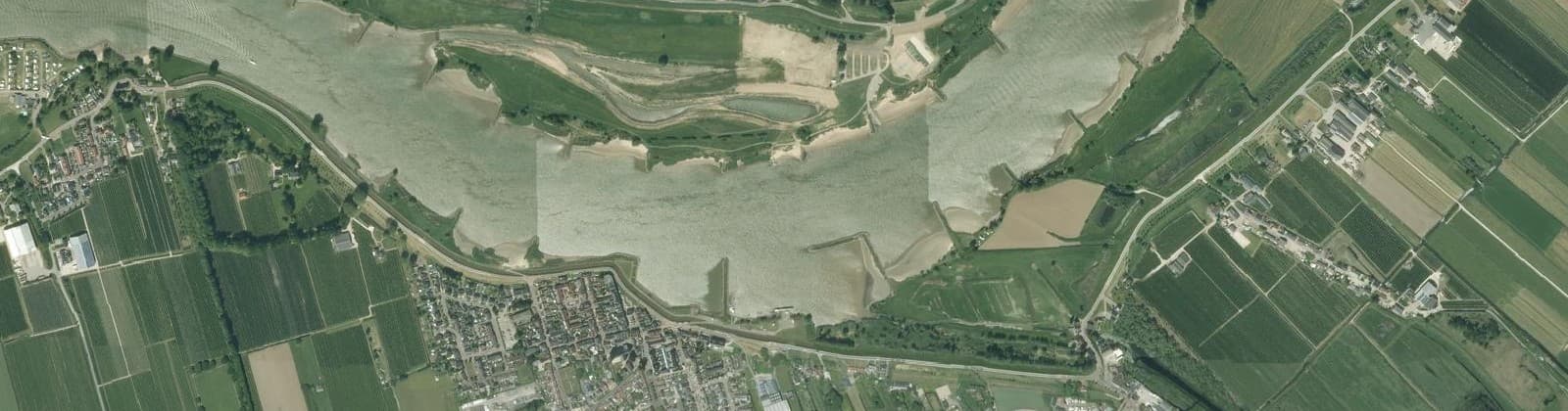 Luchtfoto van Ameide buitengebied noord