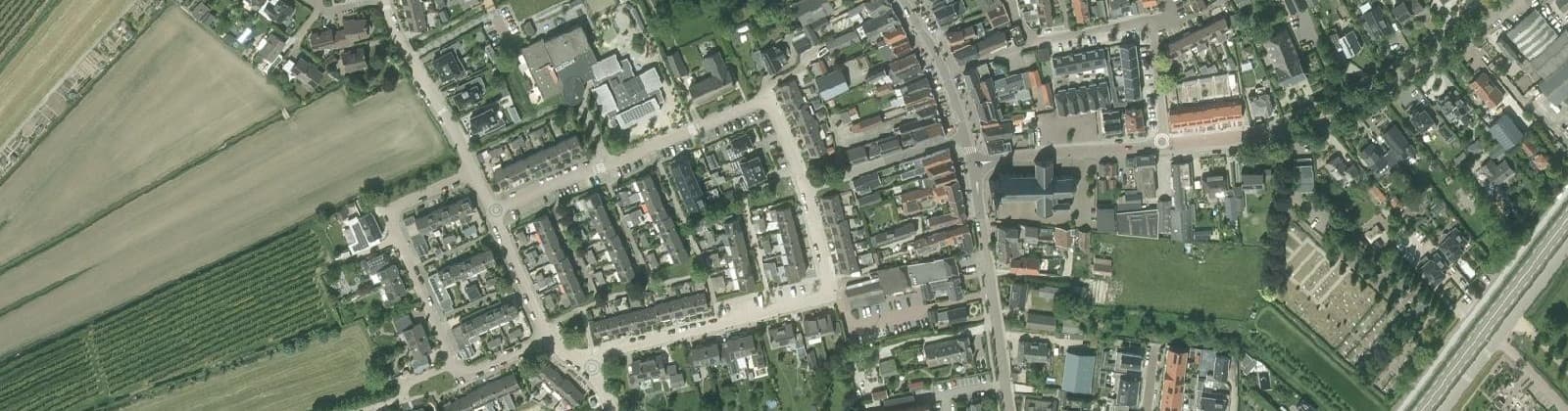 Luchtfoto van Lexmond kern