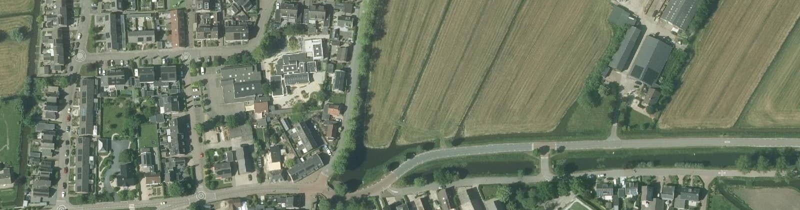 Luchtfoto van Nieuwland kern
