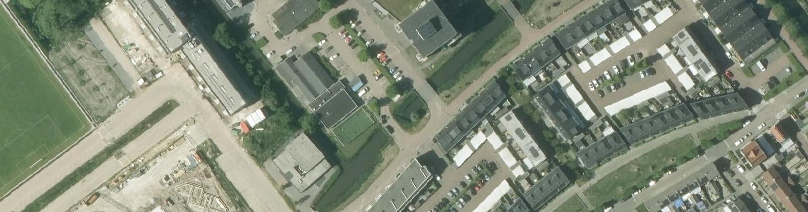 Luchtfoto van Raadsliedenbuurt