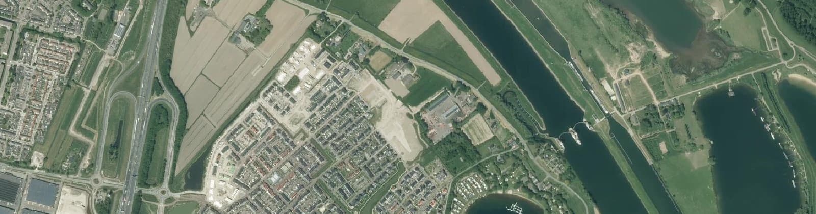 Luchtfoto van Hagestein buitengebied noord