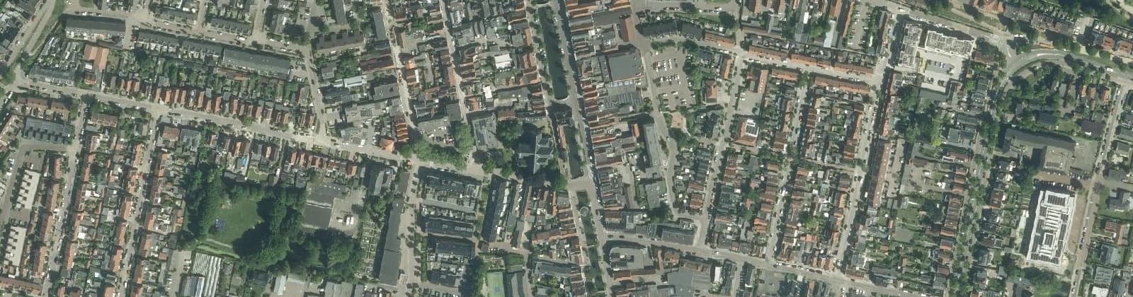 Luchtfoto van Oud-Beijerland Centrum
