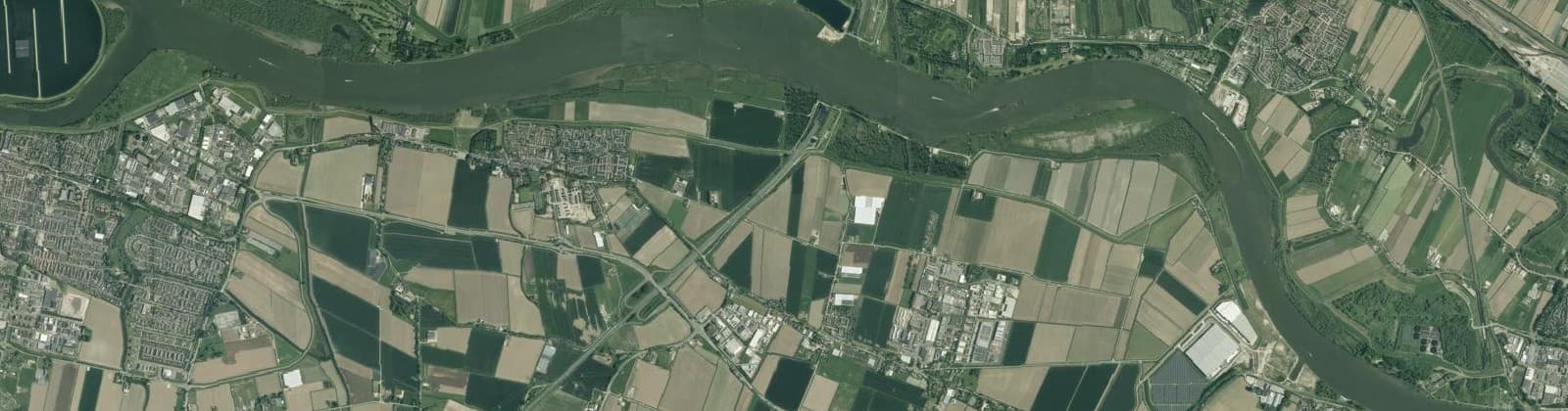 Luchtfoto van Heinenoord Buitengebied