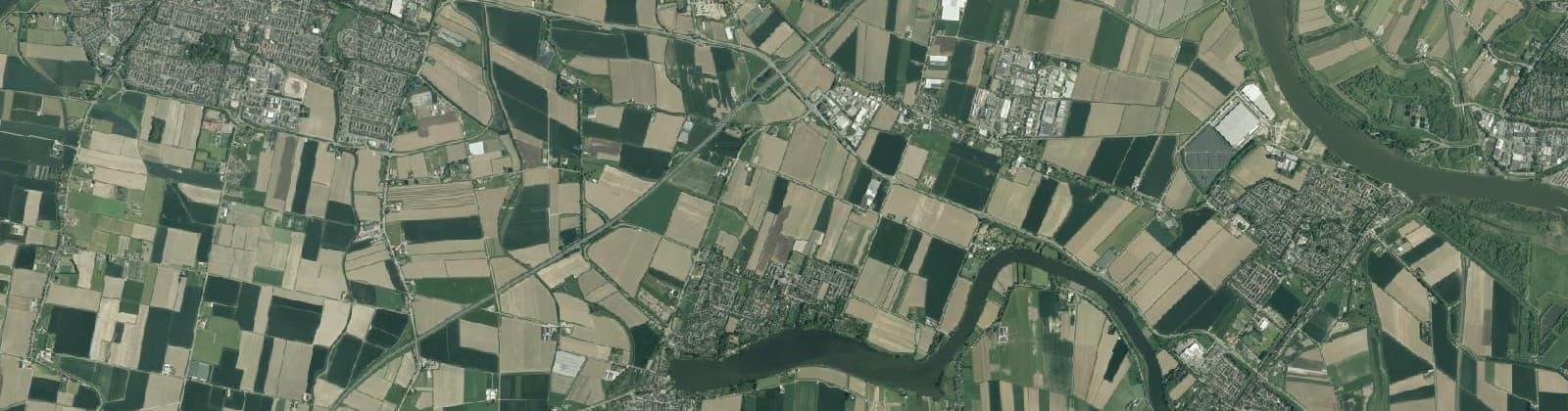 Luchtfoto van Mijnsheerenland Buitengebied