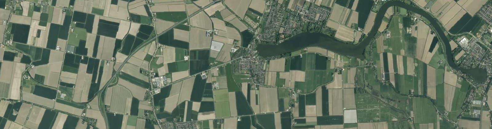 Luchtfoto van Westmaas Buitengebied