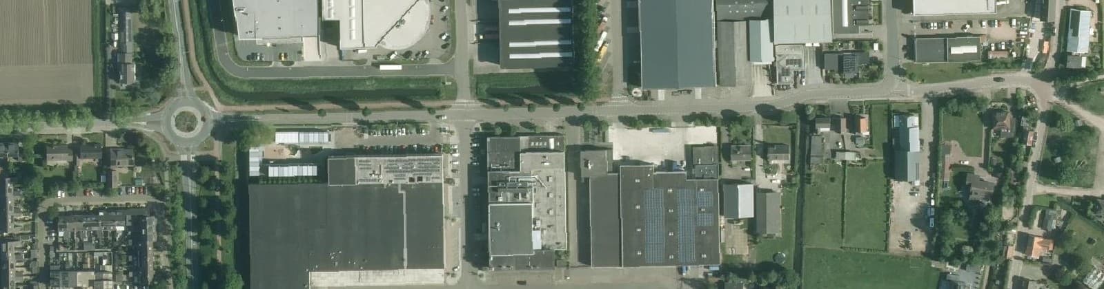 Luchtfoto van Strijen Bedrijventerrein Bonaventura