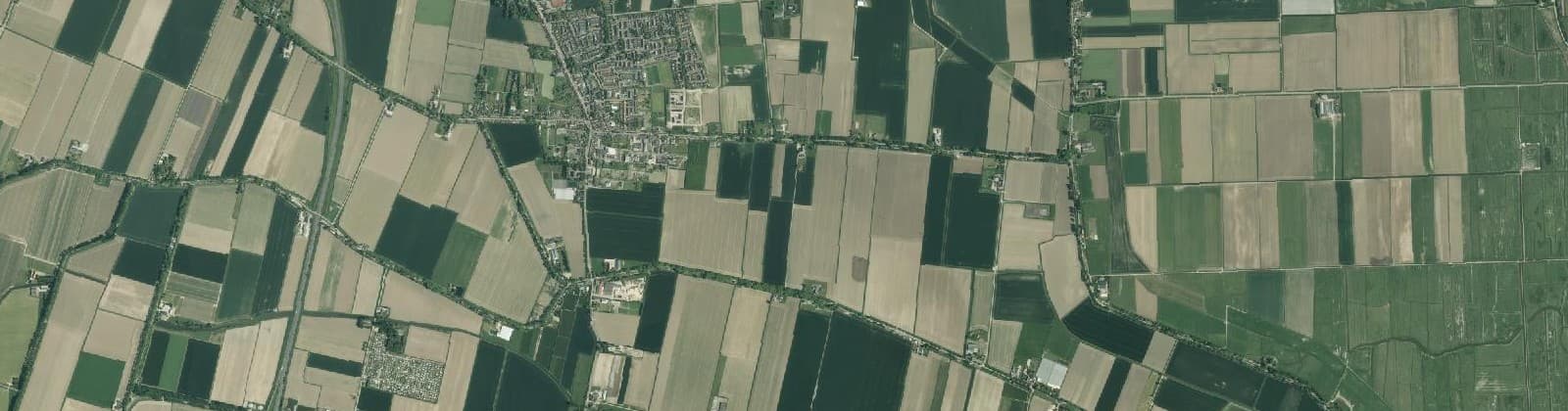 Luchtfoto van Klaaswaal Buitengebied