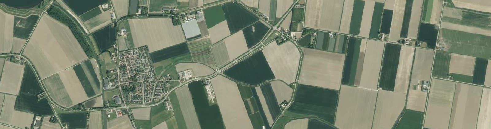 Luchtfoto van Piershil Buitengebied