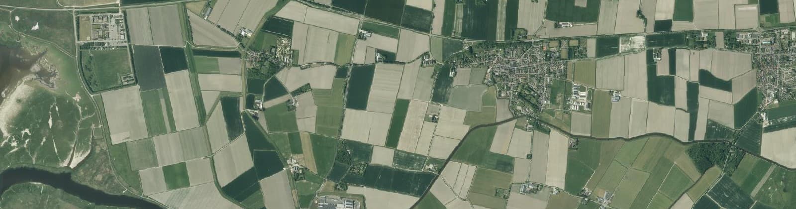Luchtfoto van Buitengebied Ulrum