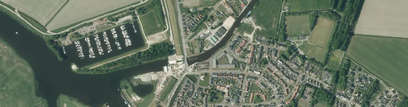 Luchtfoto van Zoutkamp