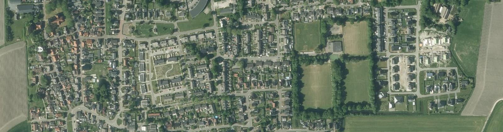 Luchtfoto van Leens